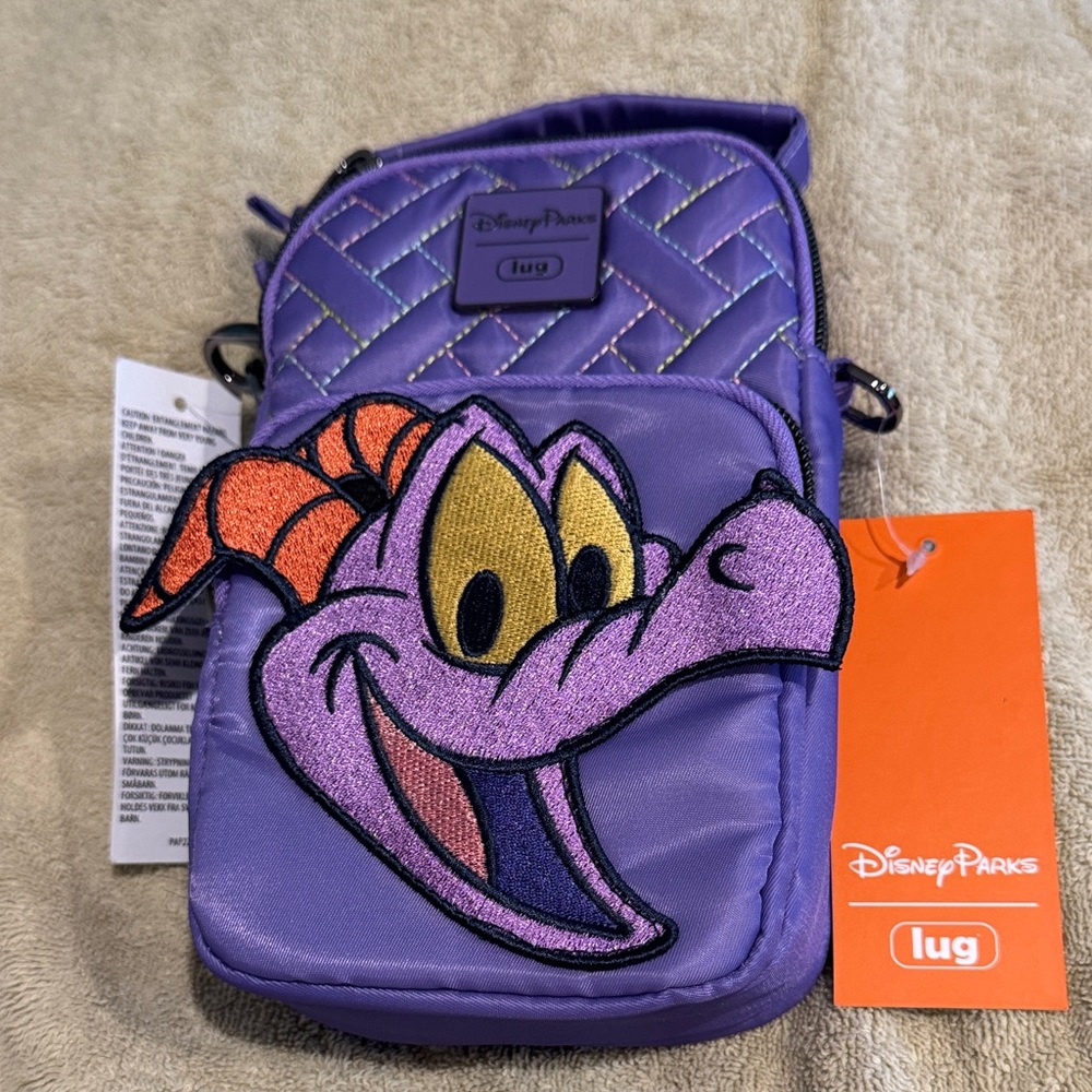 Disney Lug Quilted Figment Purple Bag